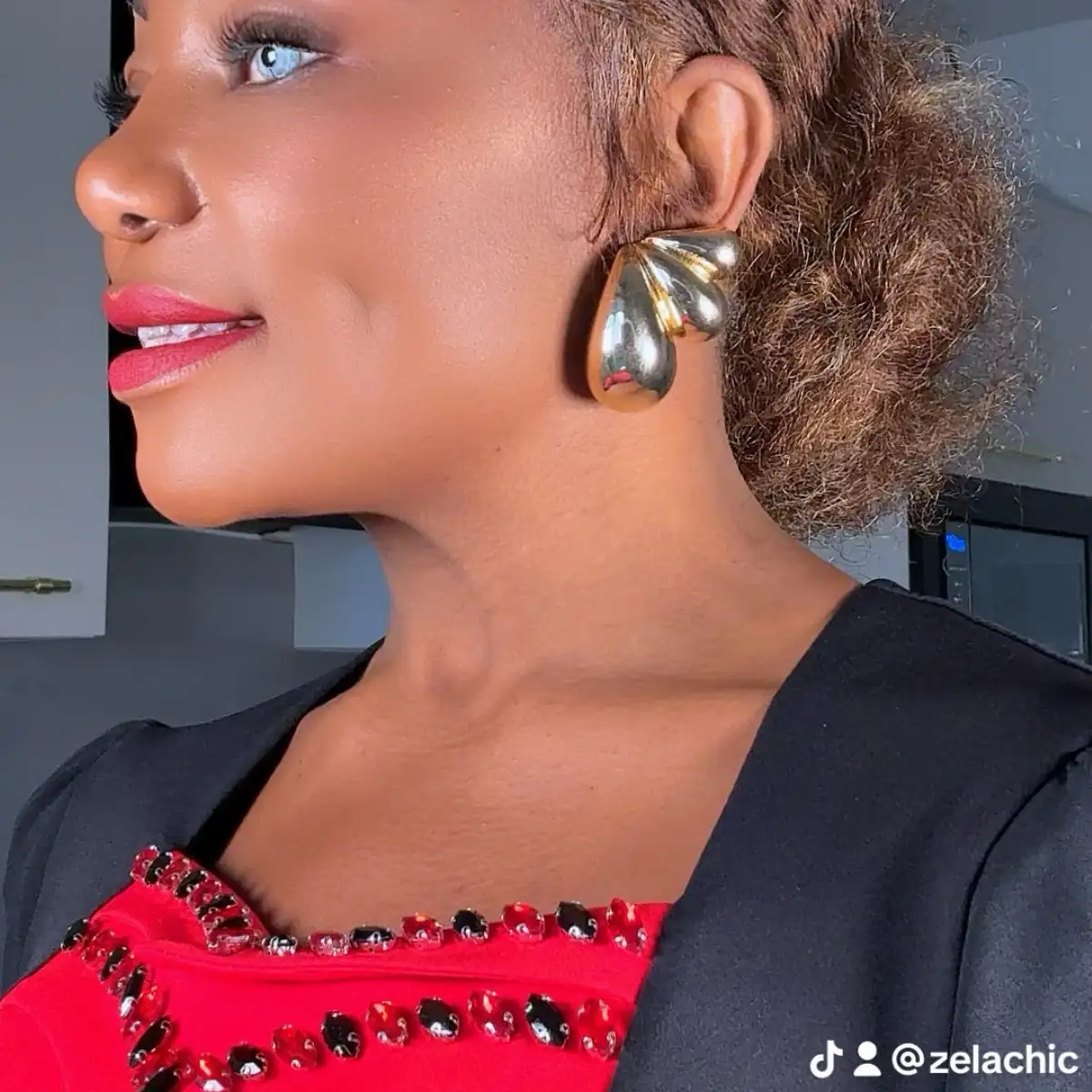 Boucle d’oreille doré